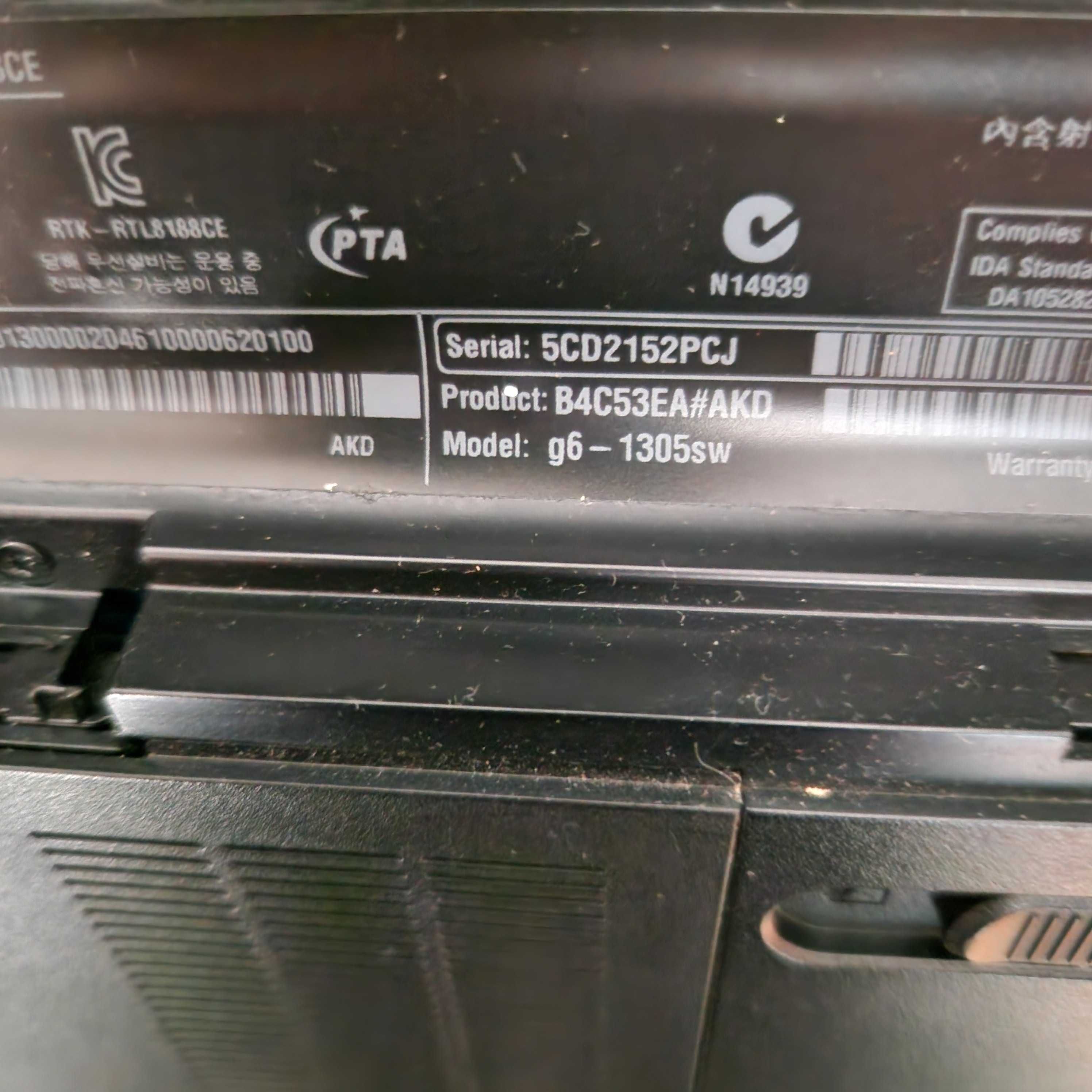 Laptop HP Pavilion g6