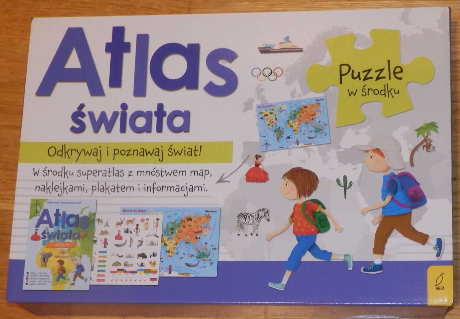 Atlas Świata puzzle Wilga