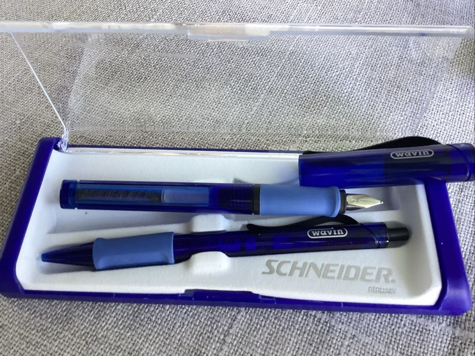 Komplet pióro wieczne i długopis Schneider