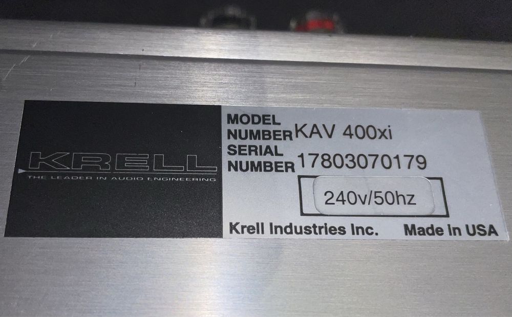 Krell 400xi - karton, pilot wersja europejska