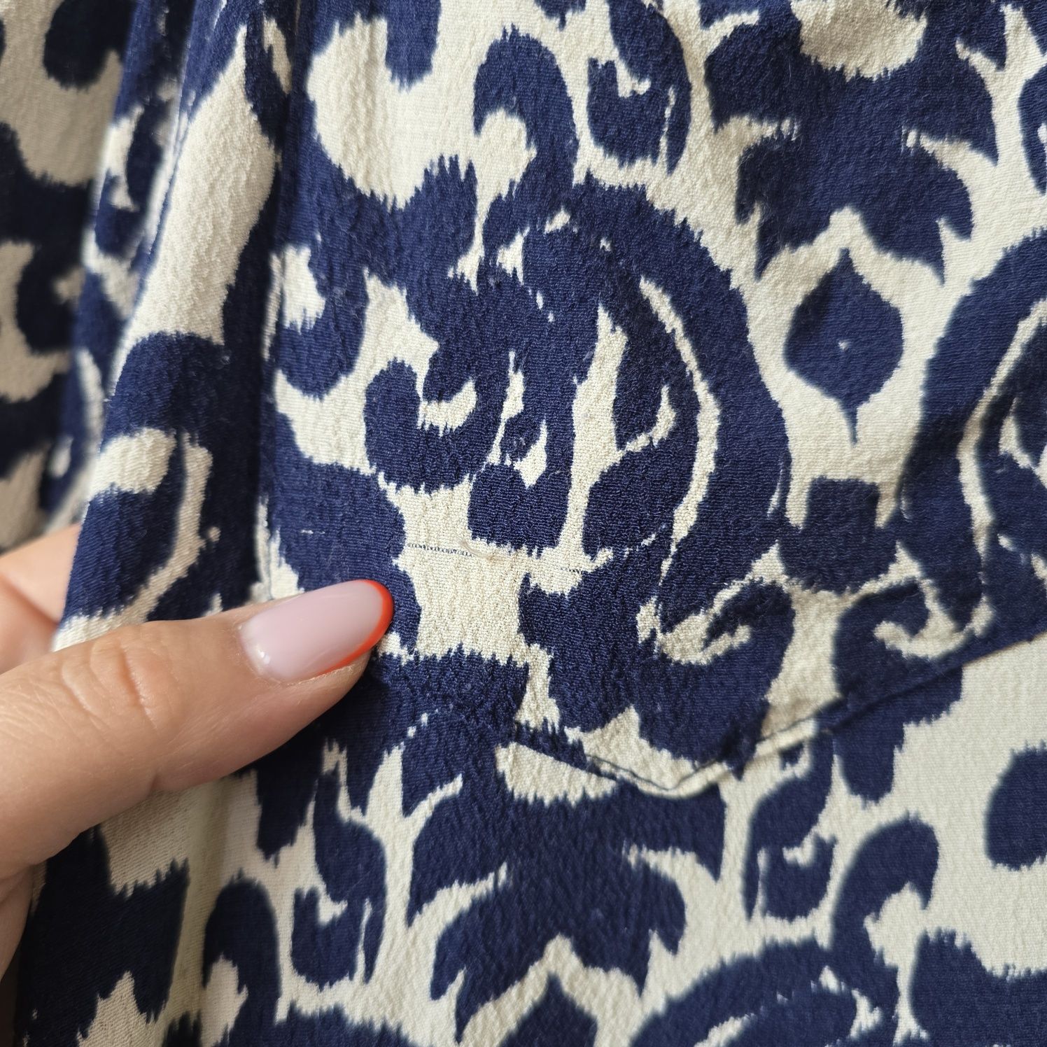 Sukienka midi Zara 44 xxl długi rękaw viscose koszulowa szmizjerka