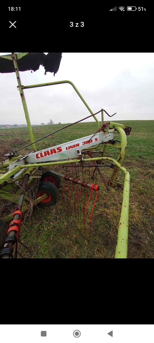 Zgrabiarka karuzelowa Claas liner 390s tandem