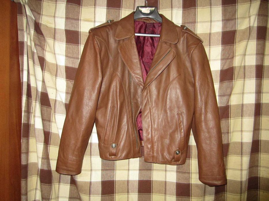 Куртка Косуха Пилот Бомбер Кожаная Мужская Авиатор Мото TOP GUN B-15 M