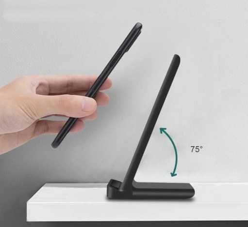 ŁADOWARKA INDUKCJA Bezprzewodowa Stacja ładująca QUICK 15W QC USB C
