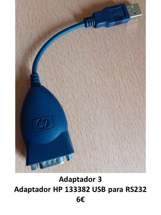 Vários Cabos e Adaptadores