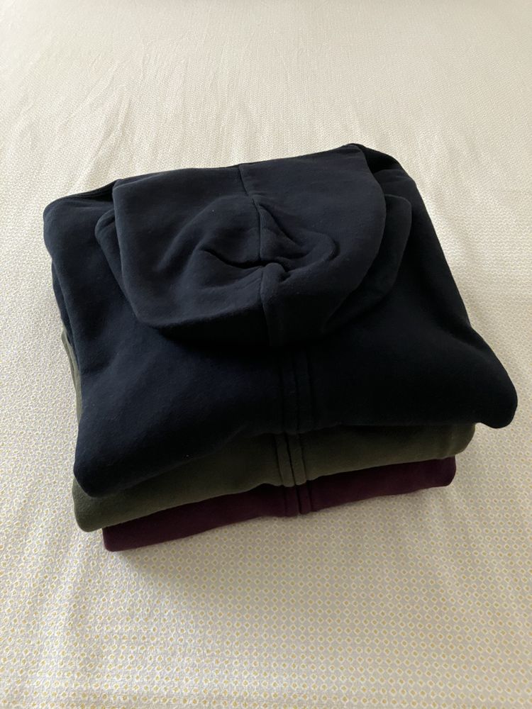 Pack 3x Hoodies com Zíper da marca UNIQLO