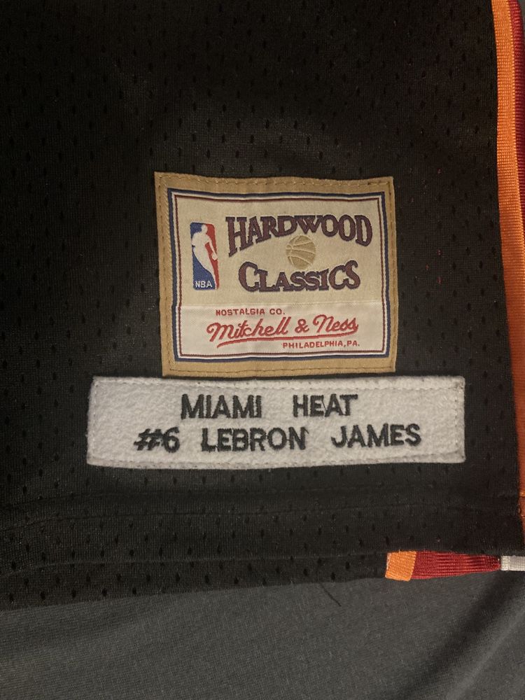 Koszulka Jersey NBA Lebron James Miami Heat Mitchell&Ness