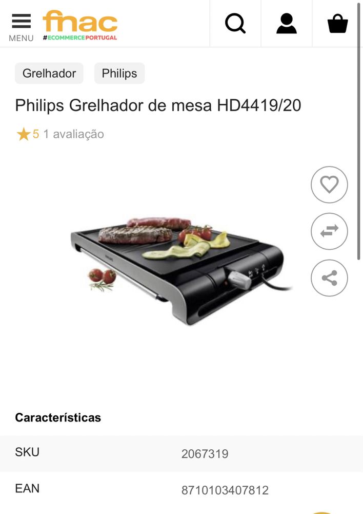 Philips Grelhador HD4419 20