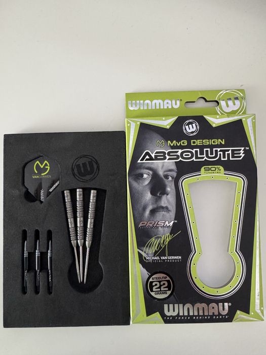 Lotki steel Winmau Michael Van Gerwen MVG absolute 22g