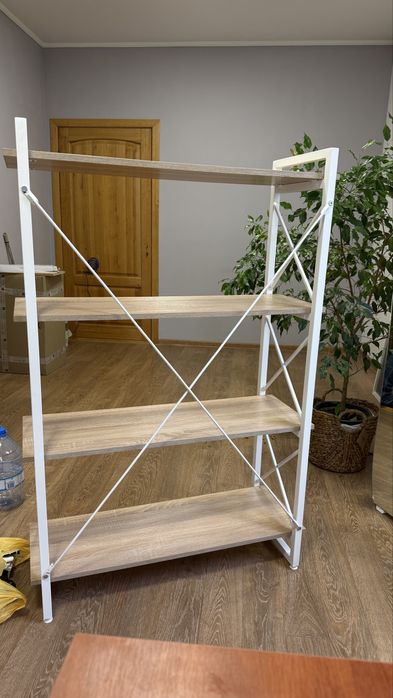 Сучасний стелаж (метал+ДСП)