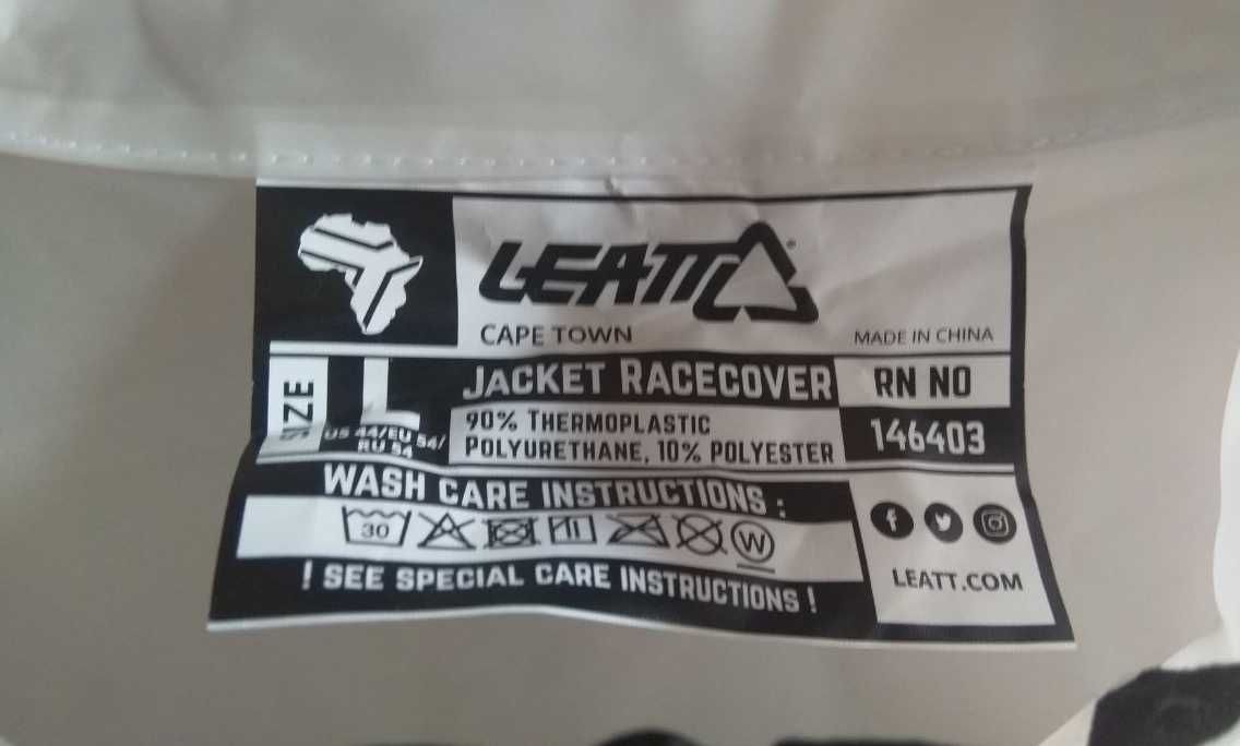 Дождевик Leatt MTB Raceсover Jacket, Translucent, 2023