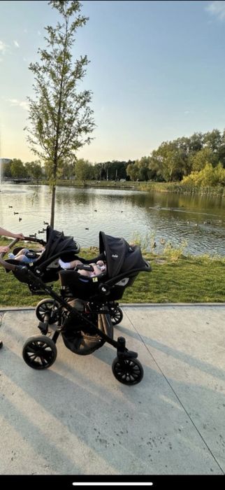 Коляска для двійні Dorjan Twin 3 в 1