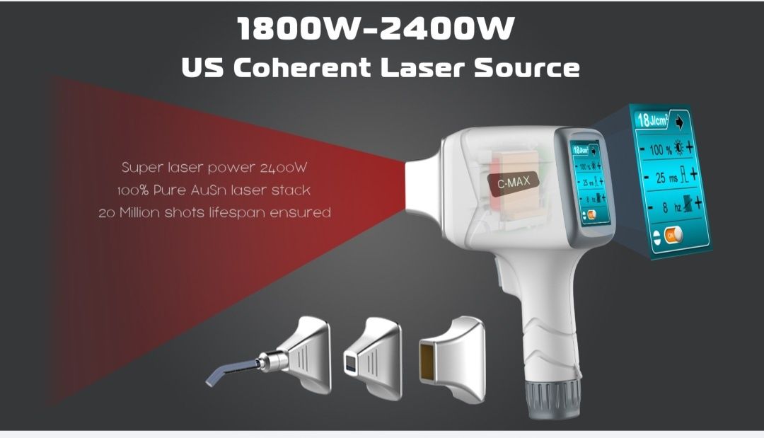 Laser diodo 808nm 2400W manípulo + 2 anos garantia + Curso DGERT