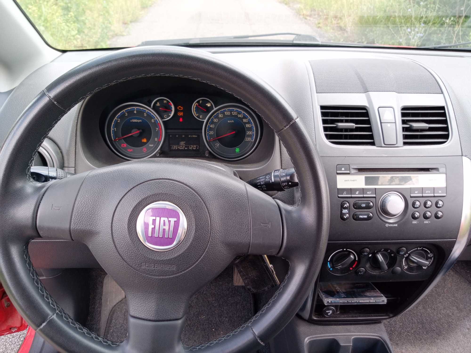 Fiat Sedici 4x4 z 2009 r., 1.6 benzyna, moc 120 KM, przebieg 136000 km