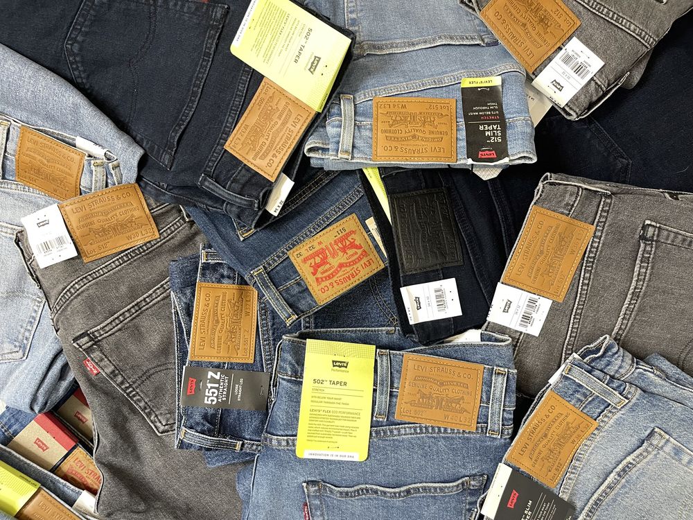 Джинси чоловічі Levis, 501 502 505 511 512 514 541 551z, 100% ОРИГІНАЛ