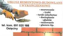 Usługi remontowo-budowlane i wykończeniowe