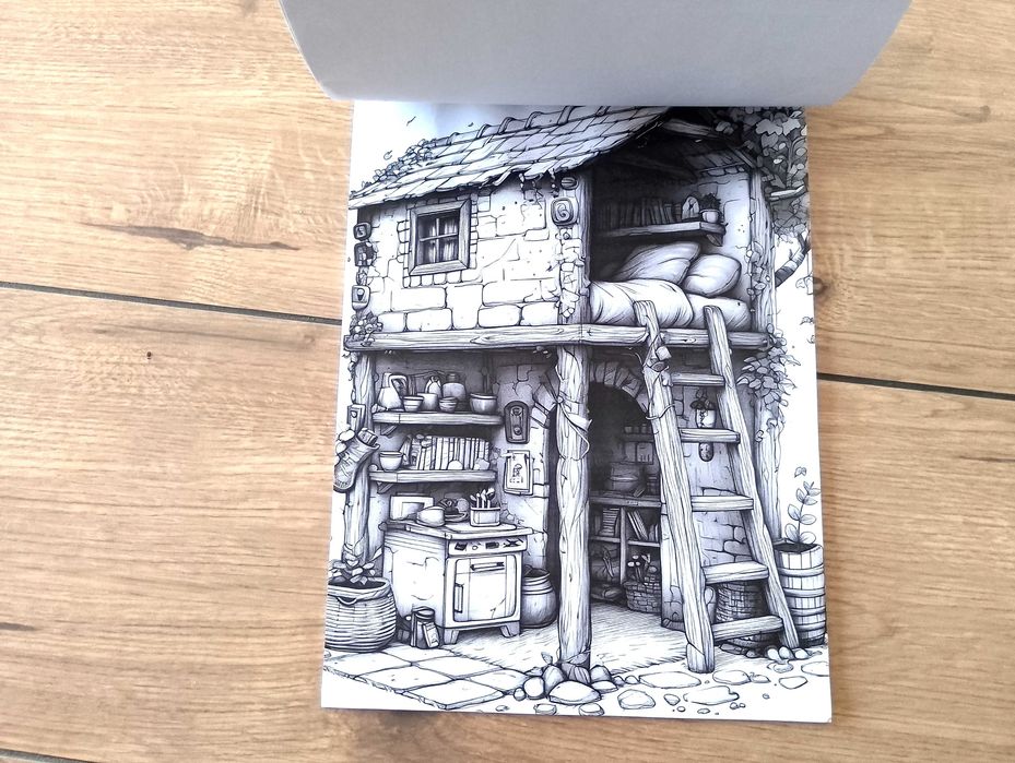 Cozy Corner, Przytulny kącik, kolorowanki dla dzieci i dorosłych.