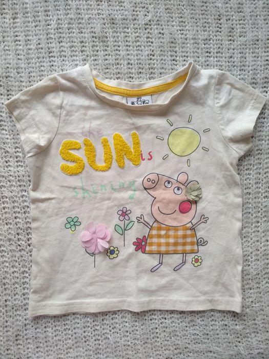 Детская футболка Peppa Pig на полтора-два года недорого
