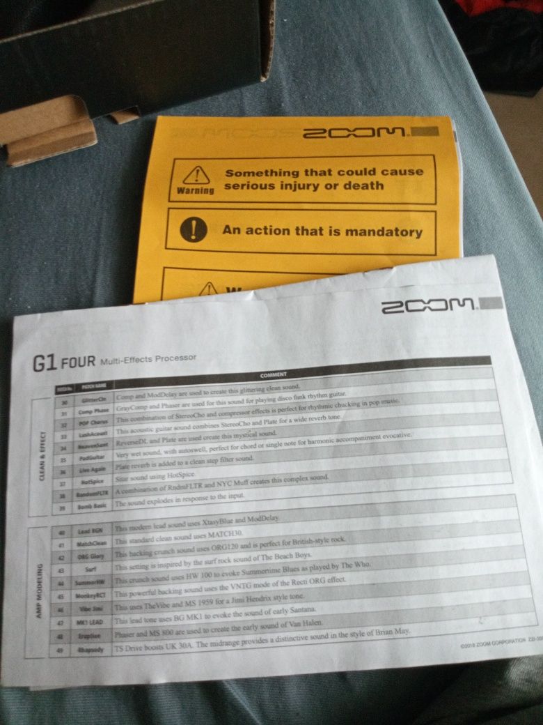 Processador de efeitos/pedaleira Zoom G1