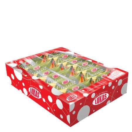 Круасани фісташка, згущене молоко, какао крем Лукас 1 ящ - 32 шт!!!