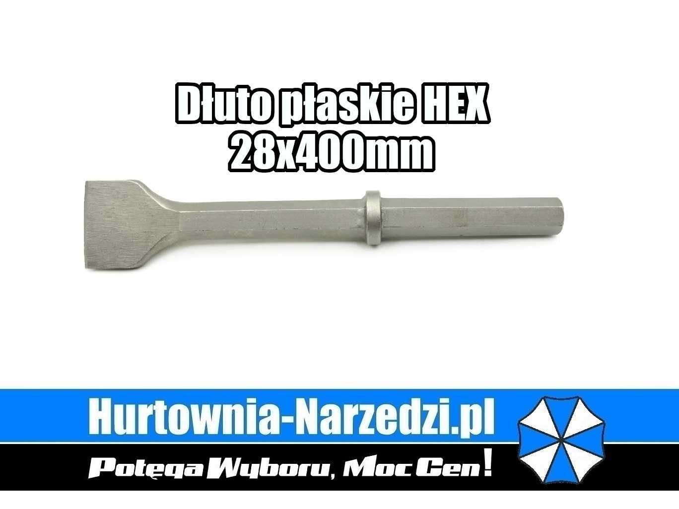 Dłuto płaskie HEX 28 x 400 mm G40034