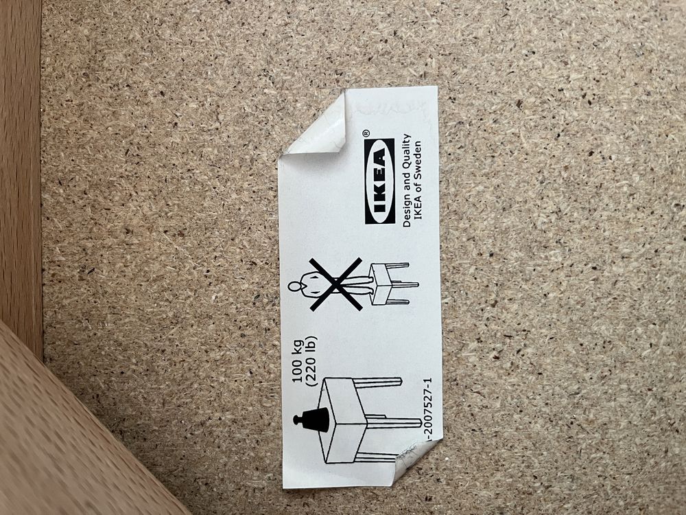 Stołek ikea szary taboret NILS niski nowy