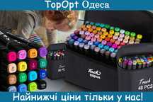 Набір двосторонніх маркерів для малювання скетчингу в чохлі Touch