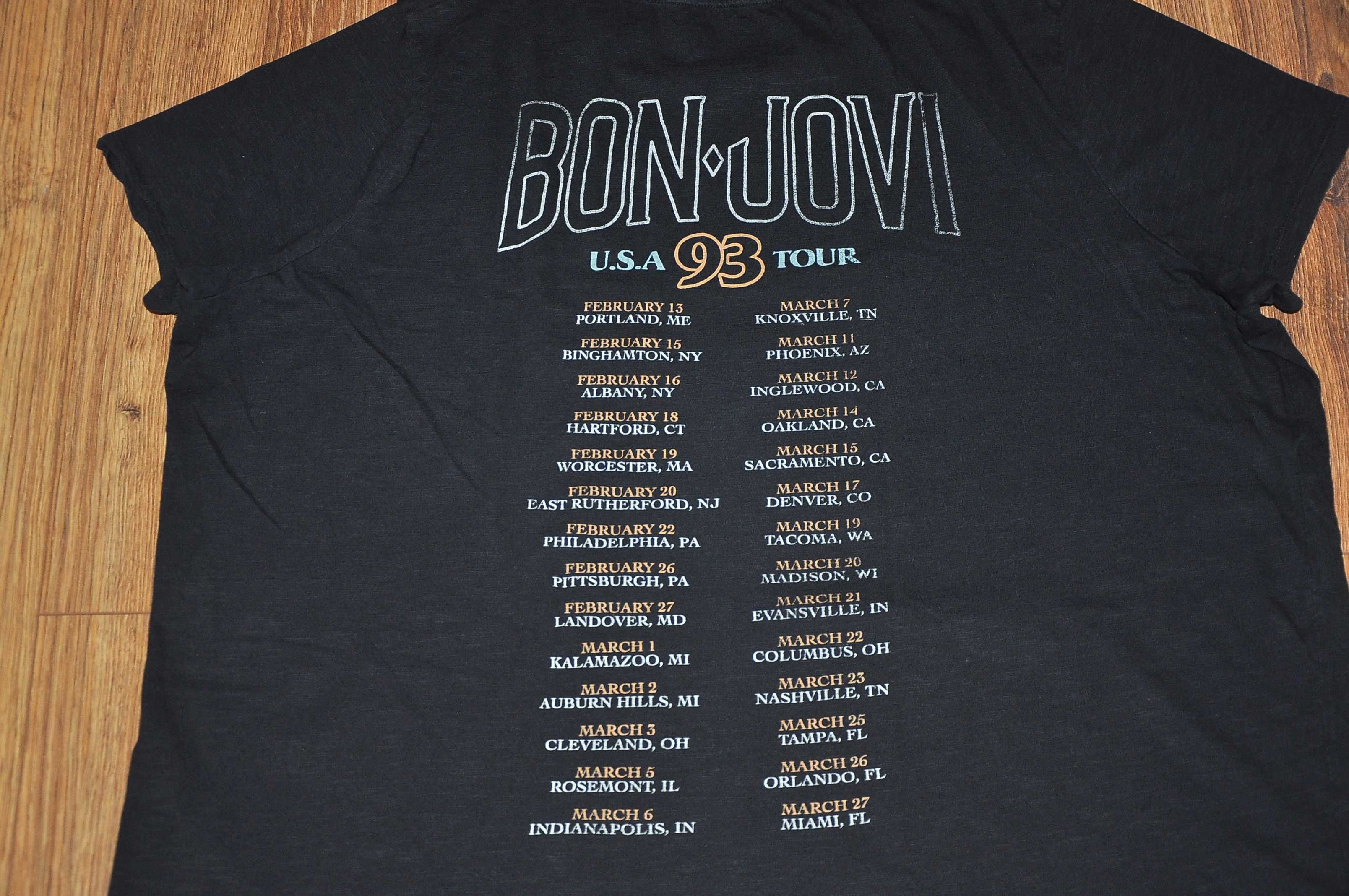 BON JOVI - Keep the Faith U.S.A 93 TOUR - koszulka rozm.5XL UK22