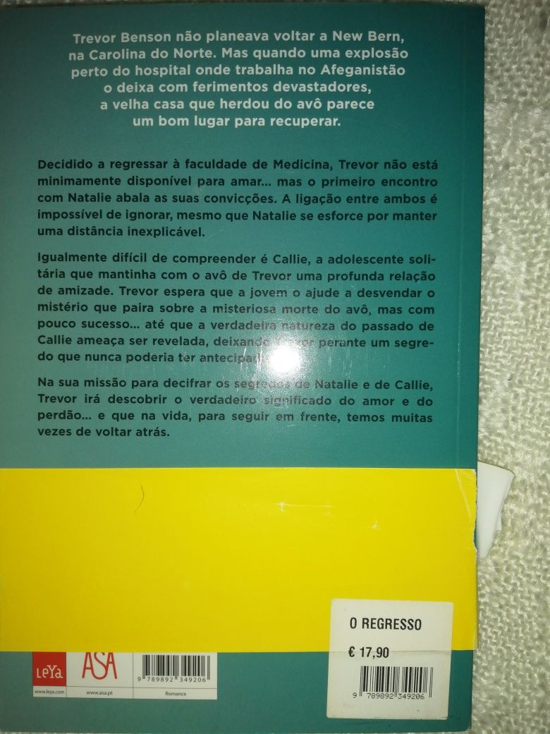 O regresso. Nicholas Sparks.