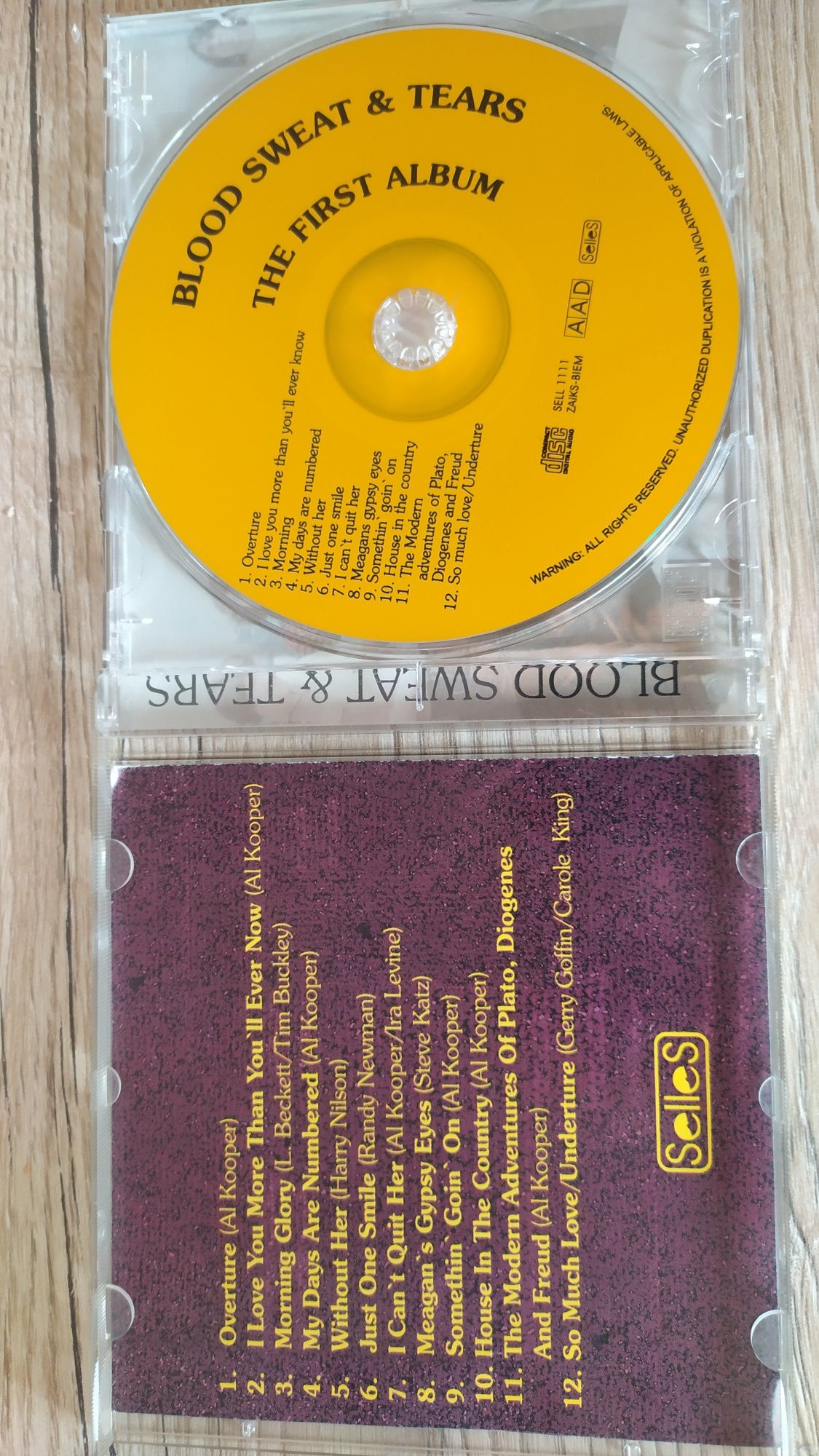 Płyta CD Blood Sweat & Tears- the first album