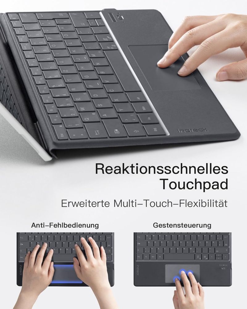Klawiatura bluetooth kompatybilna z Surface Pro 10/9/8/X, z touchpadem