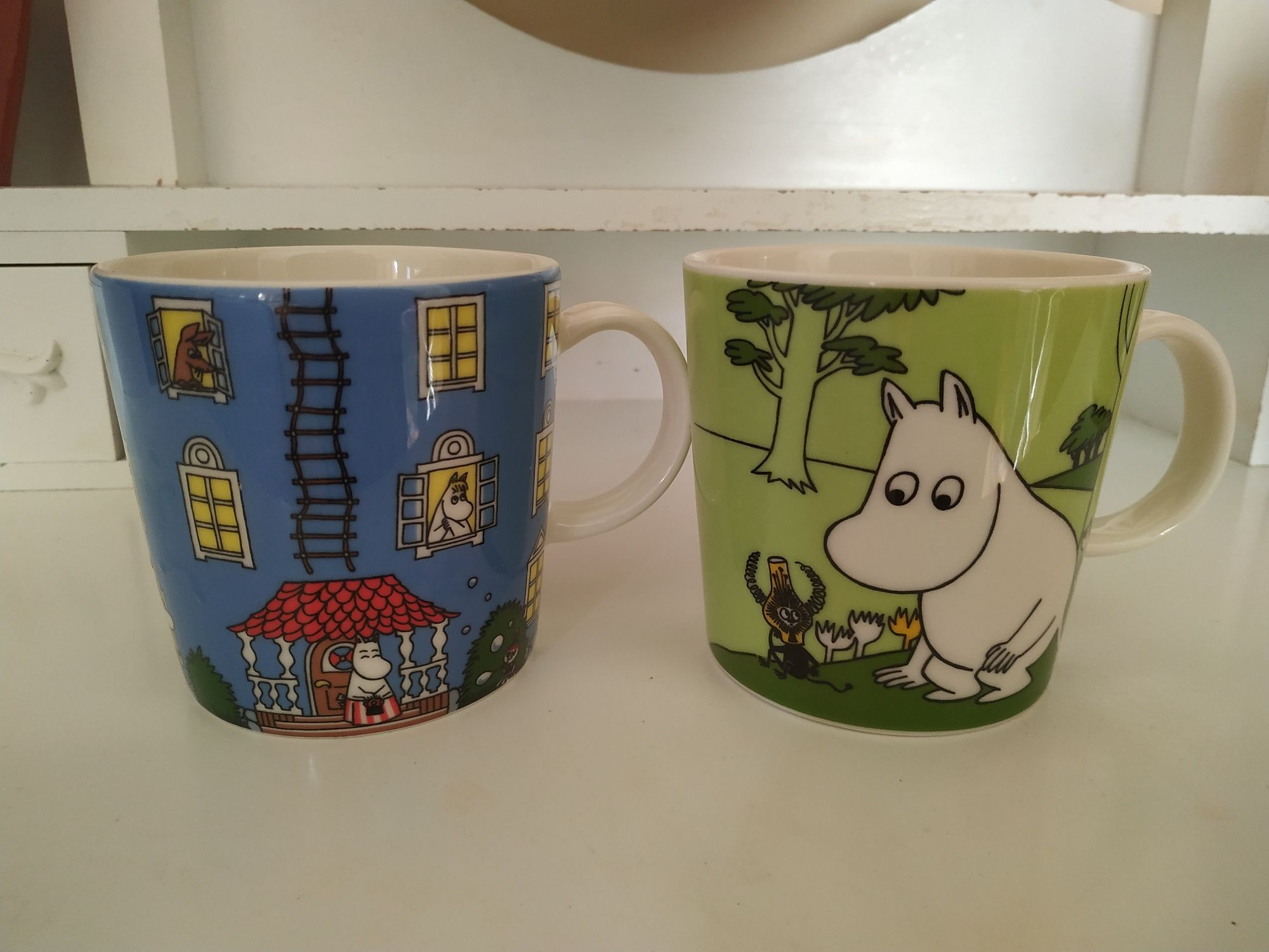 Kubek Muminki byARABIA Moominhouse piękny niebieski kubeczek kolekcjon