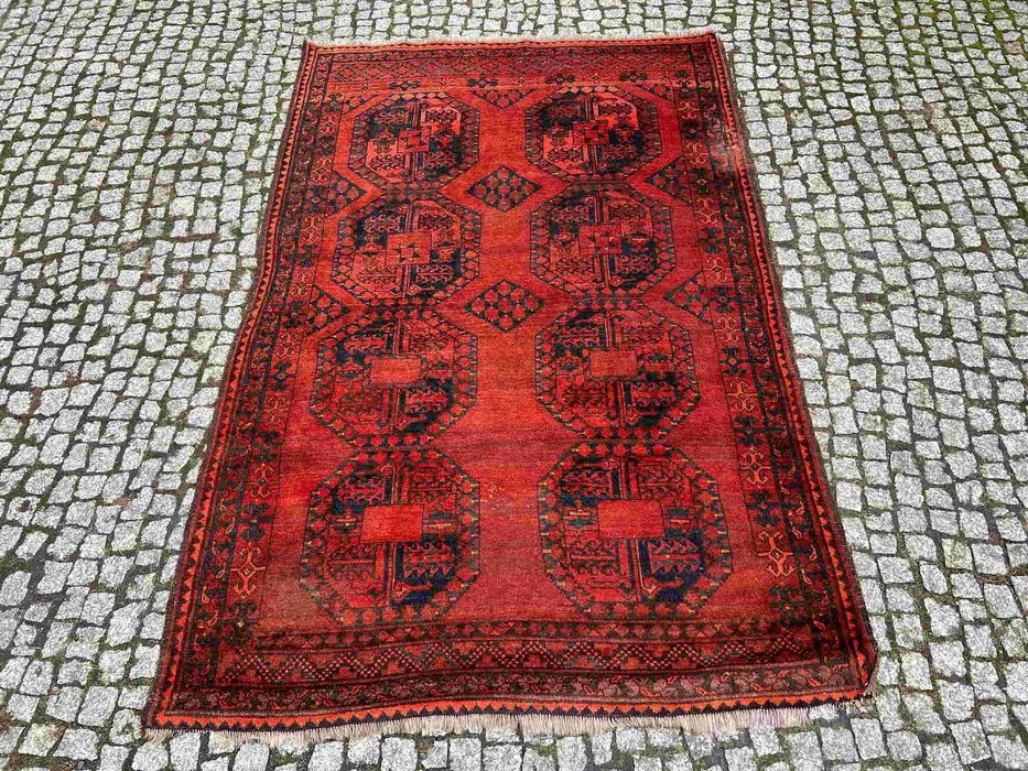 XIX wieczny kobierzec Afgan 215x135 galeria 13 tys