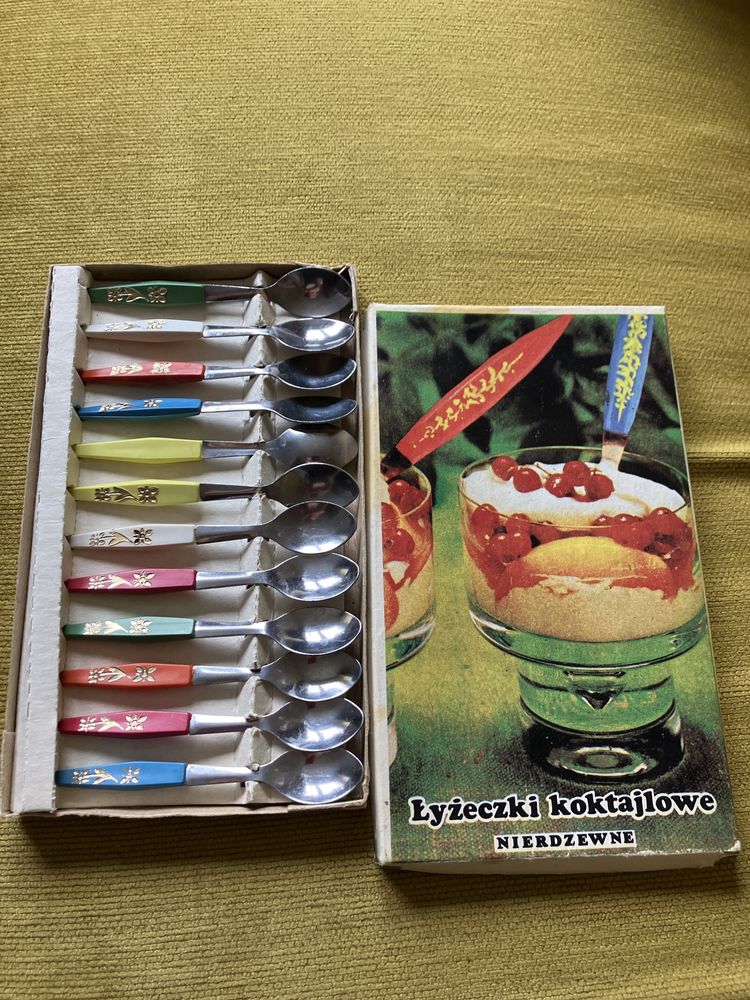 Łyżeczki koktajlowe, Retro, PRL