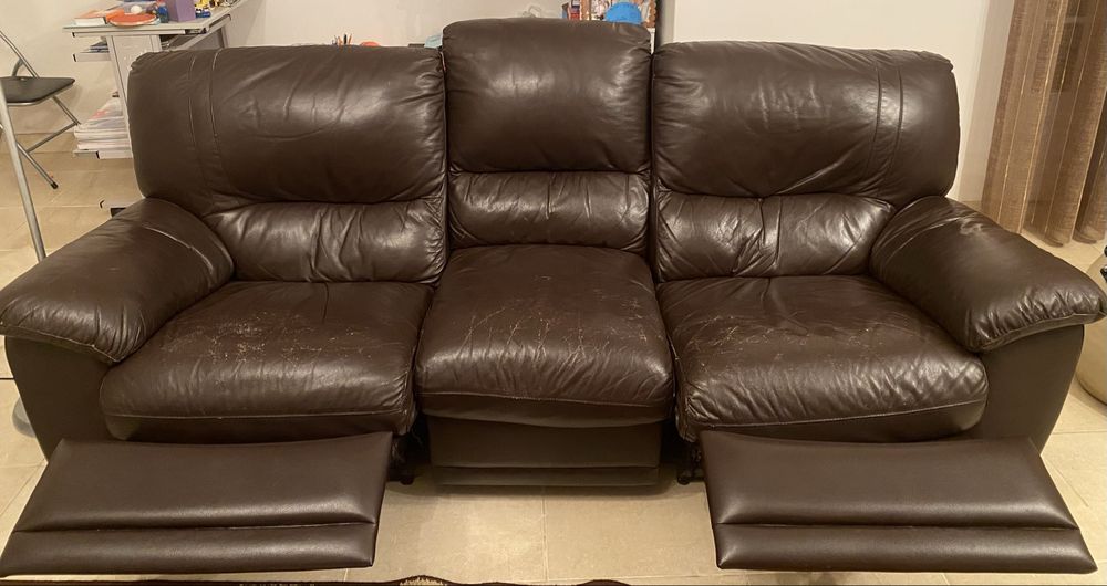 Sofá 3 lugares / reclinado