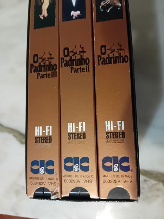 Conjunto de 3 Vhs Trilogia O Padrinho