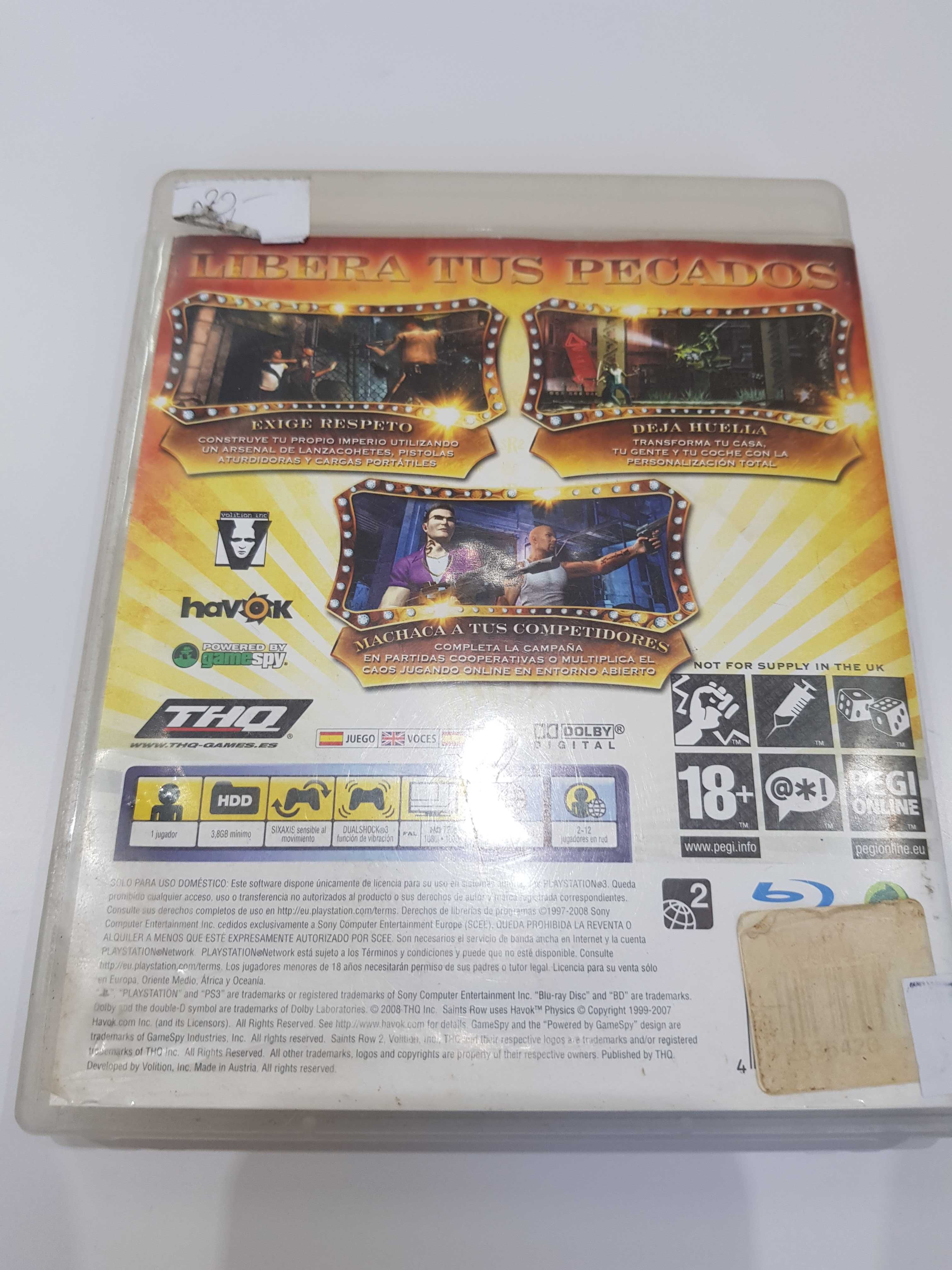 Saints Row 2 PS3 Sklep Iława