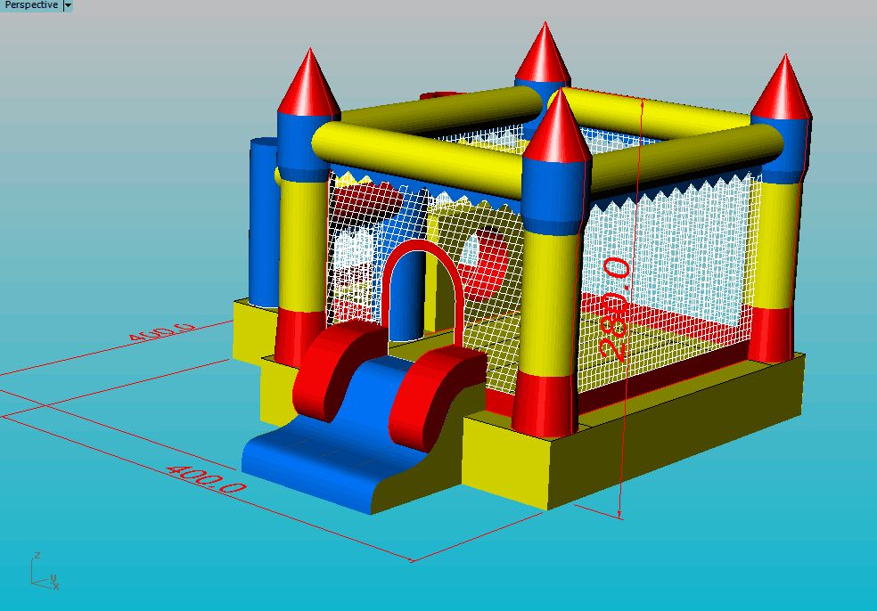 Insuflável Castelo de bolas em pvc (Novo)