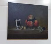 Cópia manual de pintura de Jean-Baptiste-Siméon Chardin (século XVIII)