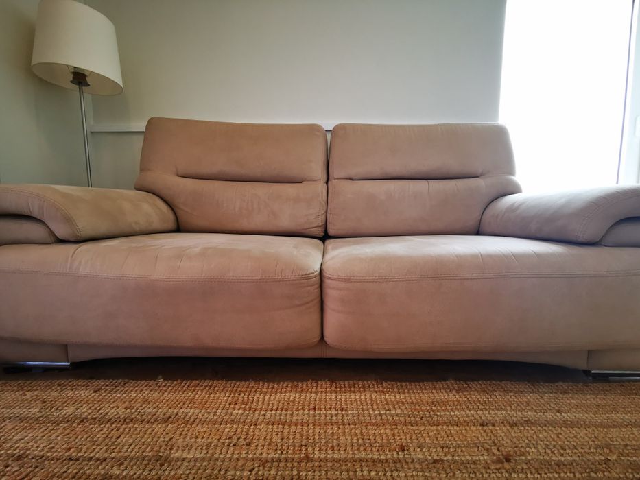 Sofa 3 lugares beige