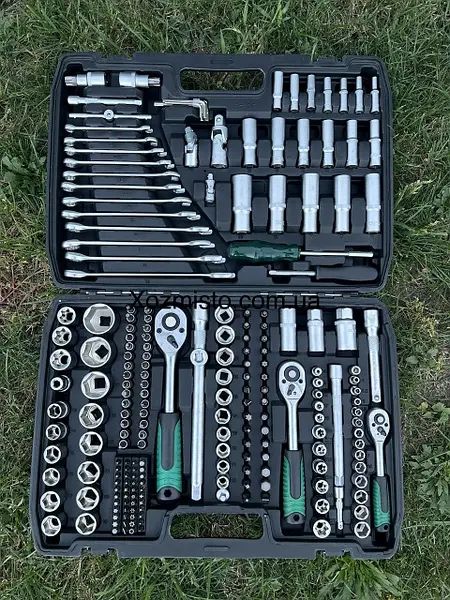 Набір інструментів 216 предметів 1/4" 3/8" 1/2" (4-32 мм) Німеччина