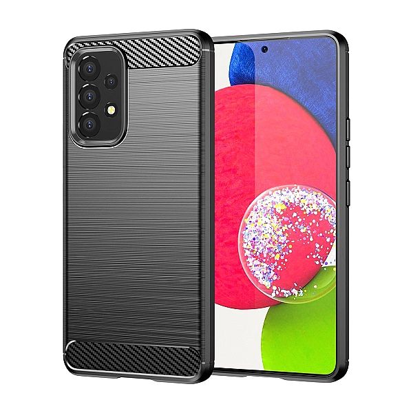Carbon Case elastyczne etui pokrowiec Samsung Galaxy A53/5G czarny
