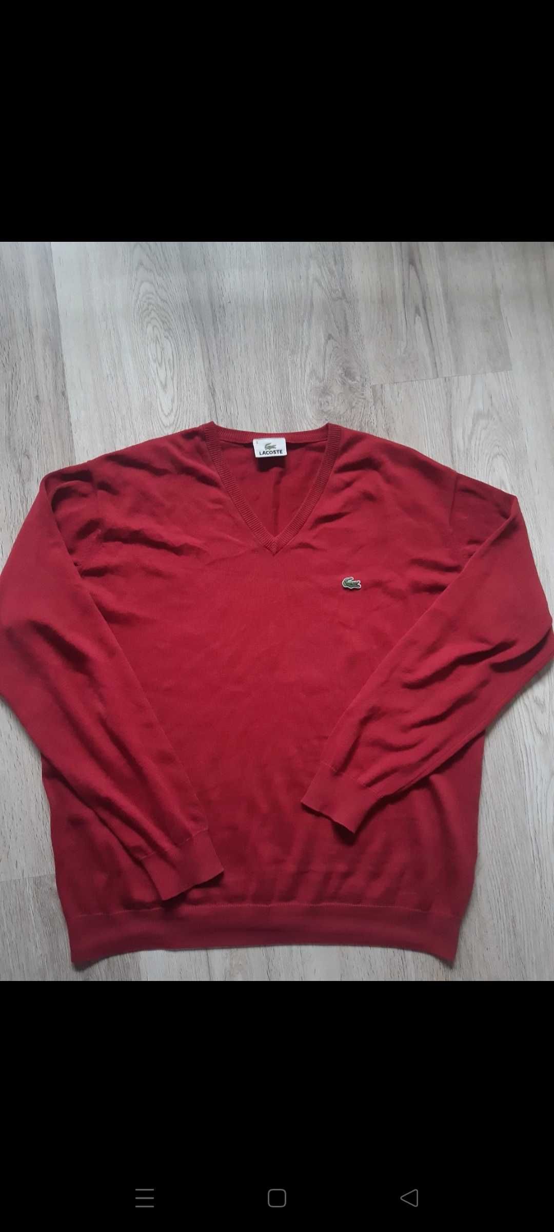 Sweter w serek Lacoste rozmiar L