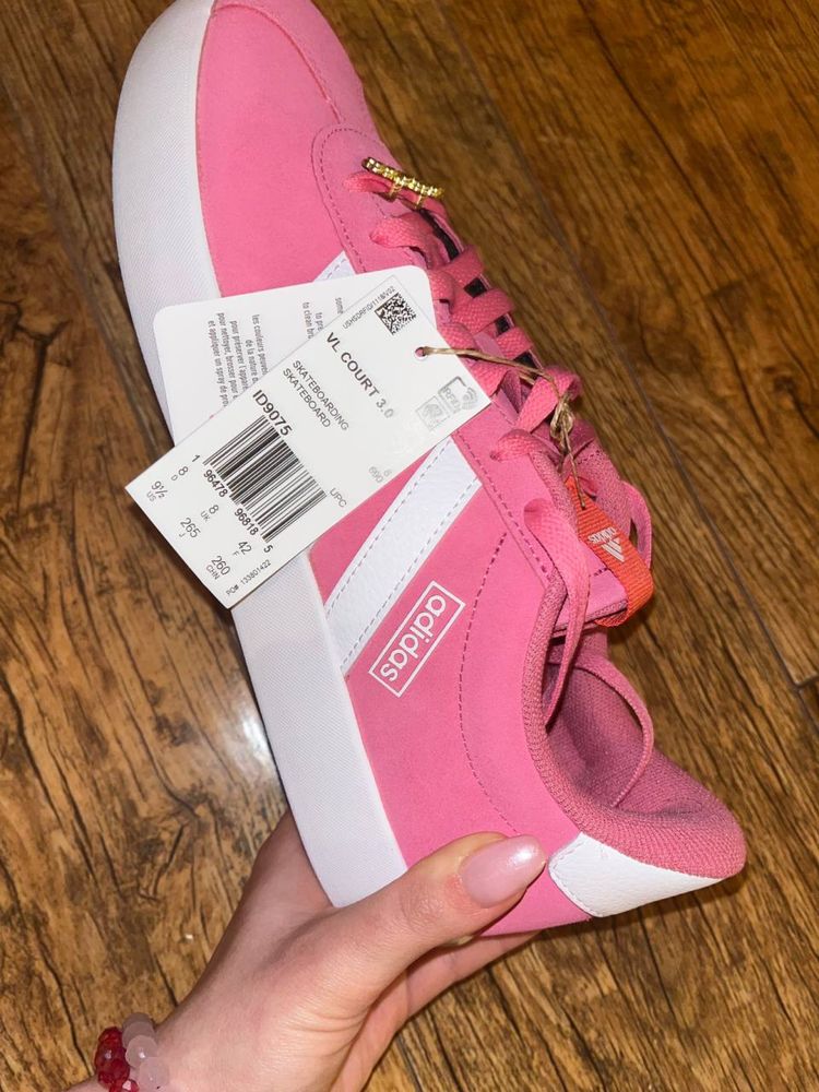 Кроссовки Adidas VL COURT 3.0, 42 размер (Pink) (Original)