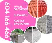 Mycie i malowanie dachów, kostki brukowej i elewacji – fachowo!