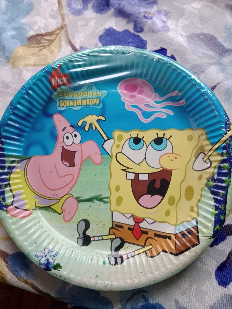 SpongeBob talerzyki urodziny