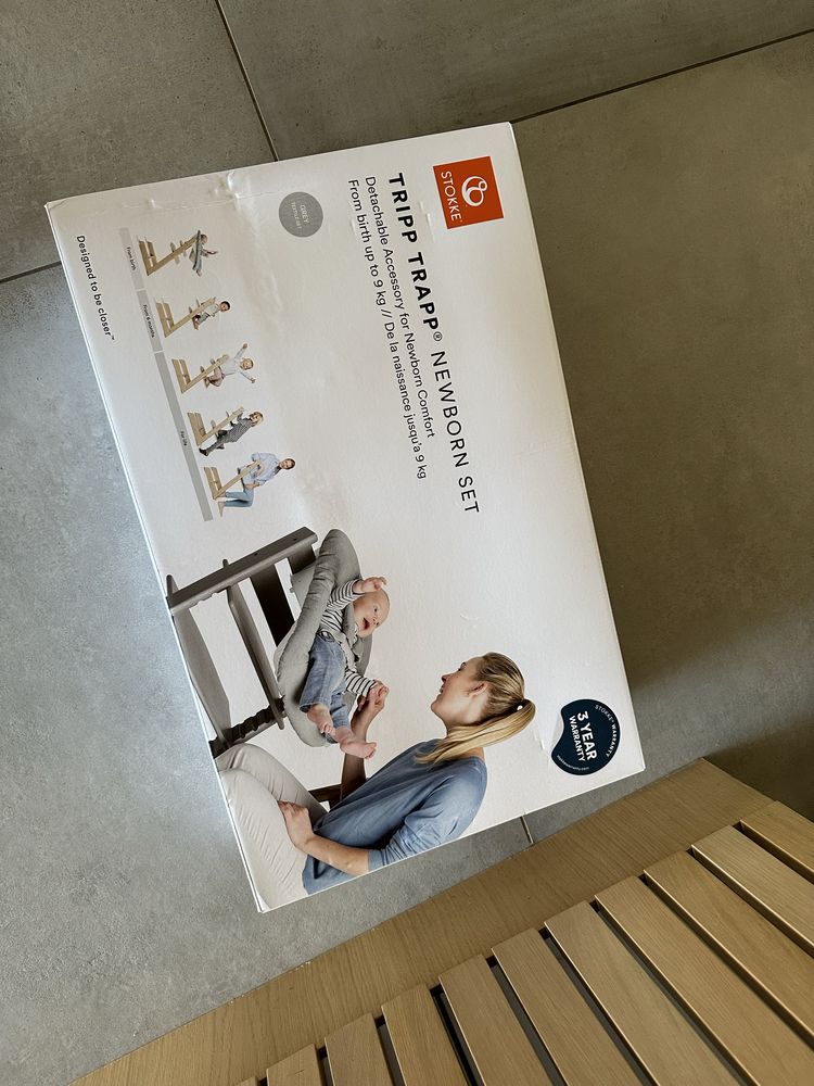 Tripp Trapp Stokke newborn set leżanka/siedzisko dla dziecka noworodka