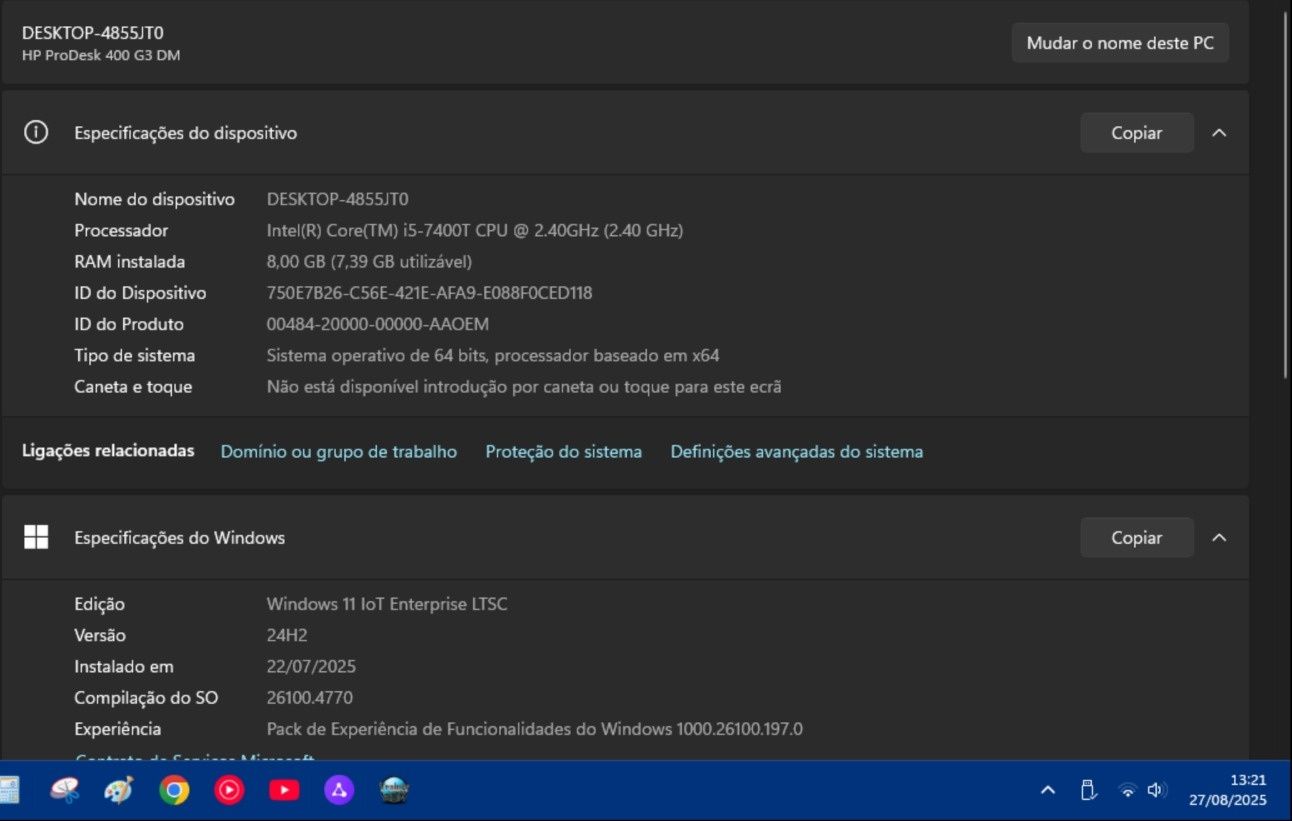 Mini PC + i5-7400T + 8GB + 250GB + TFT 19" - 120 EUR