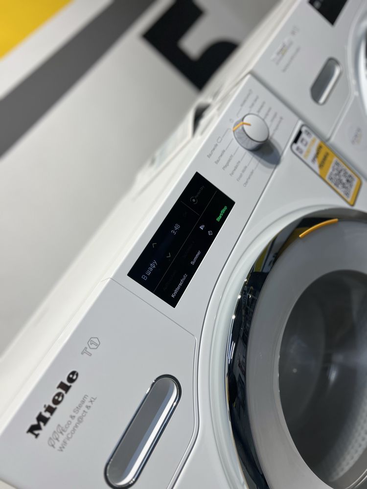 Комплект пралка та сушка Miele. 9kg. Паровий удар. 23 рік. Укр меню!