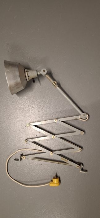 Lampa nożycowa kreślarska warsztatowa Midgard Curt Fischer